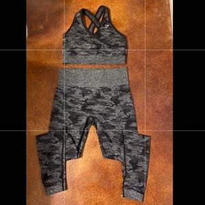 GYMSHARK CAMO SEAMLESS SET
